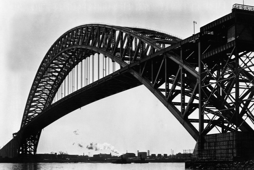 Detail of Hell Gate Arch Bridge, New York by Corbis