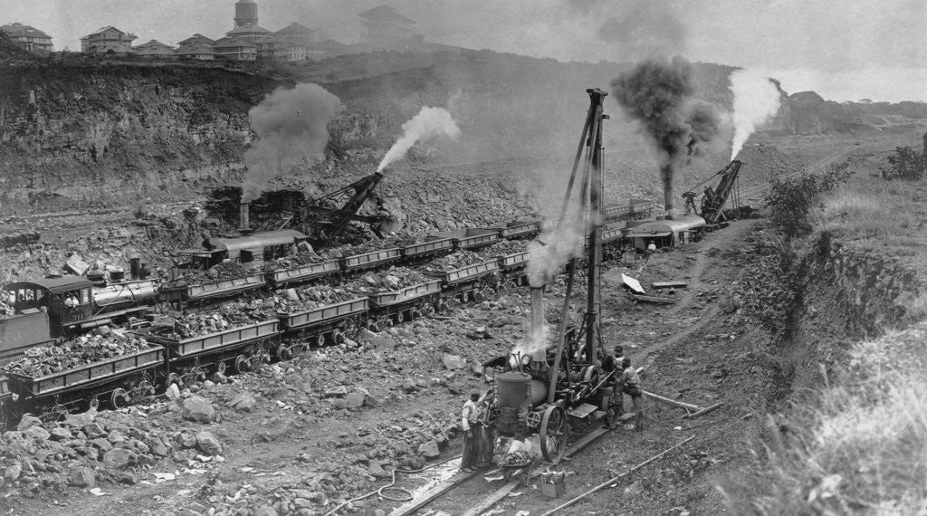 Detail of Excavation of Panama Canal by Corbis