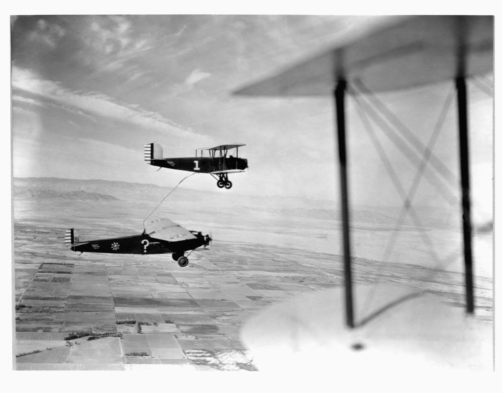 Detail of The Question Mark Refueling Mid-flight by Corbis