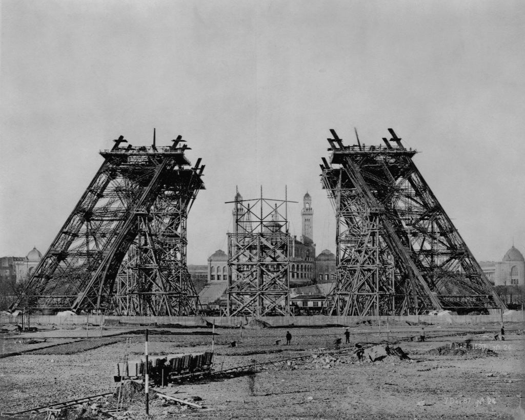 Detail of Eiffel Tower During Construction by Corbis