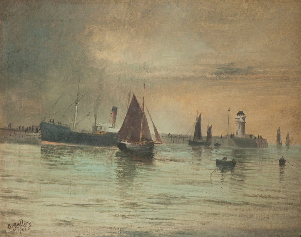 Detail of Douglas Harbour by F. C. Gelling