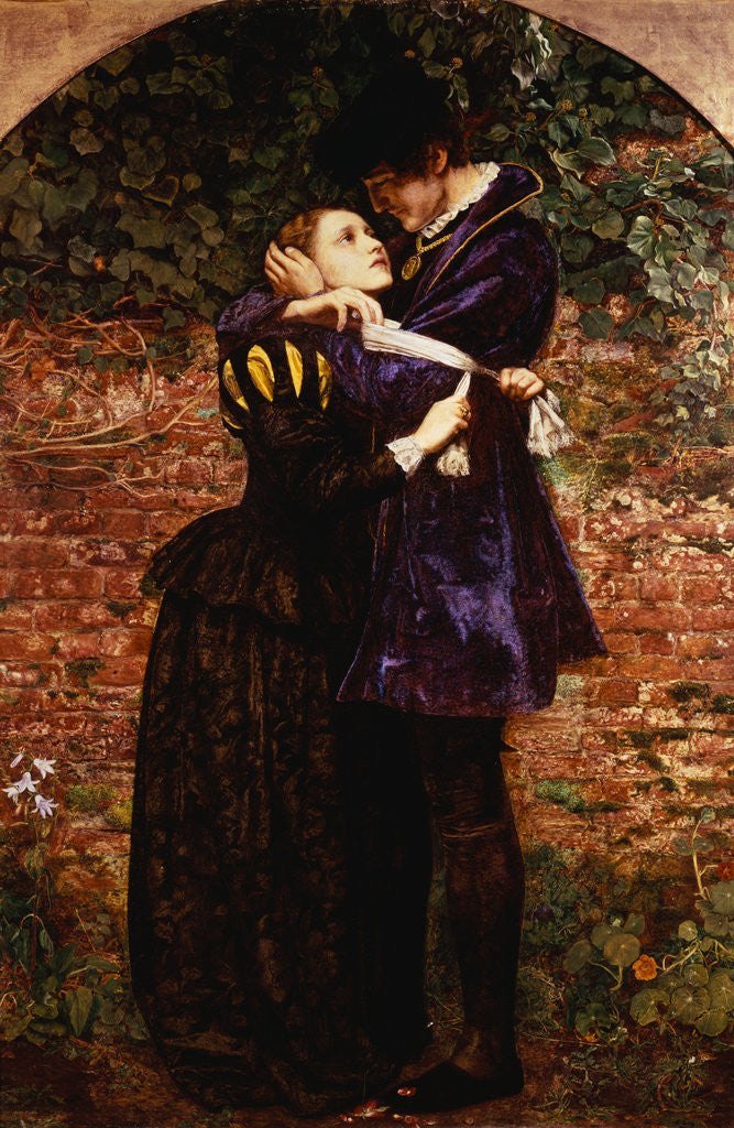 Detail of The Huguenot by Sir John Everett Millais