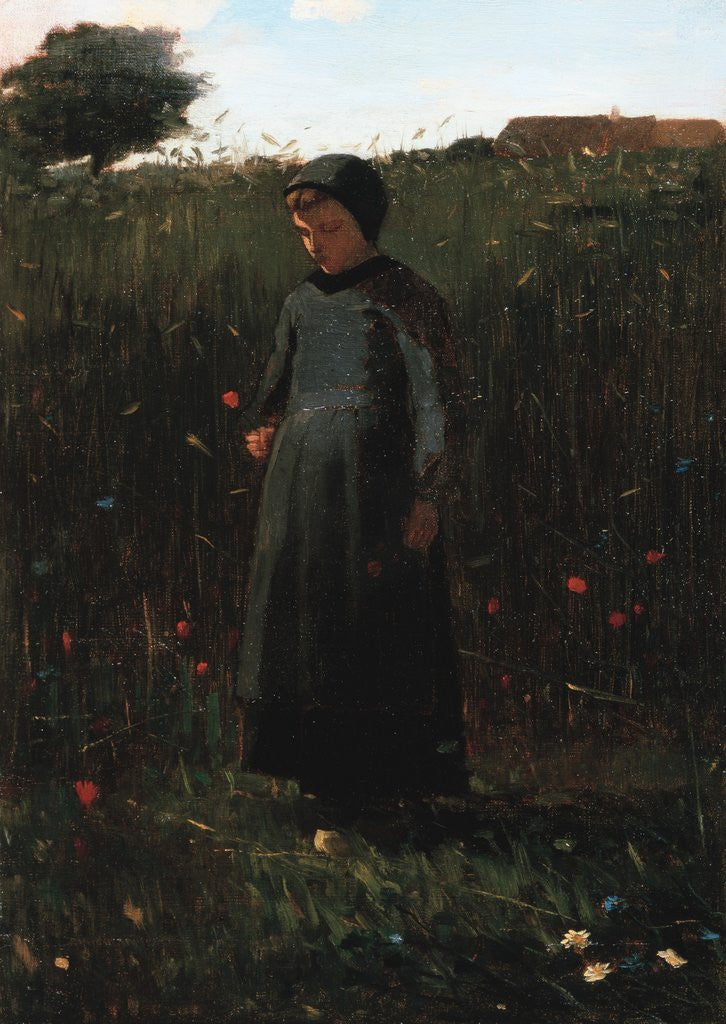 Detail of The Flowers of the Field by Winslow Homer