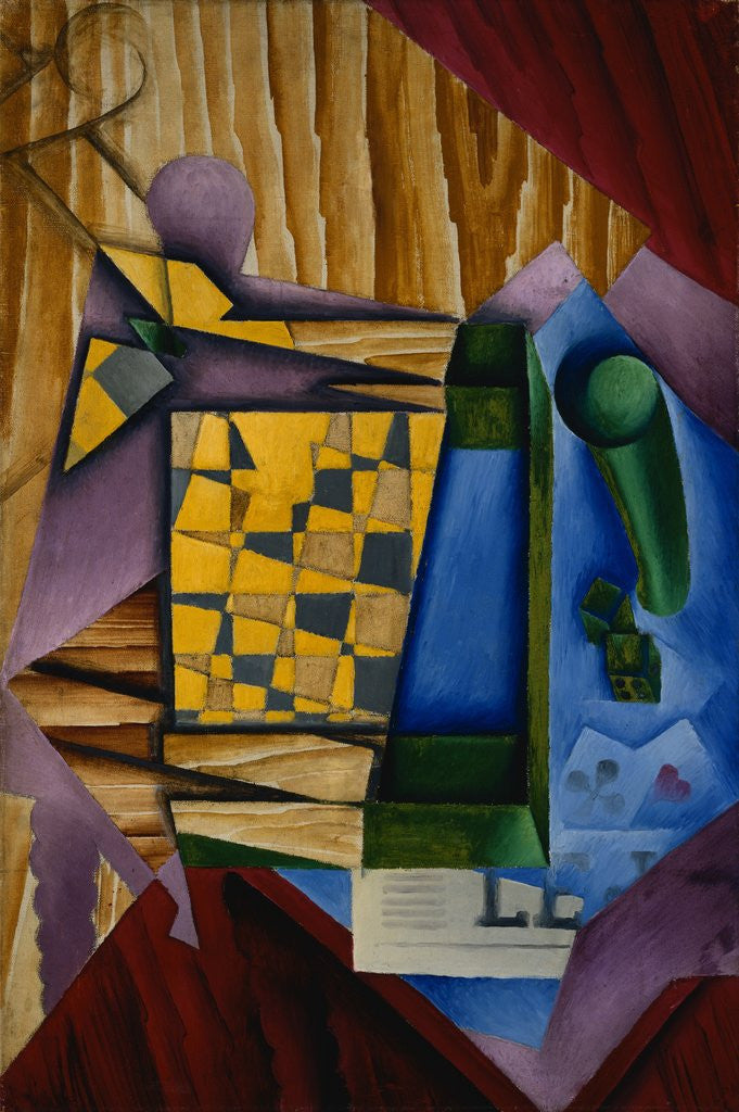 Detail of Backgammon by Juan Gris