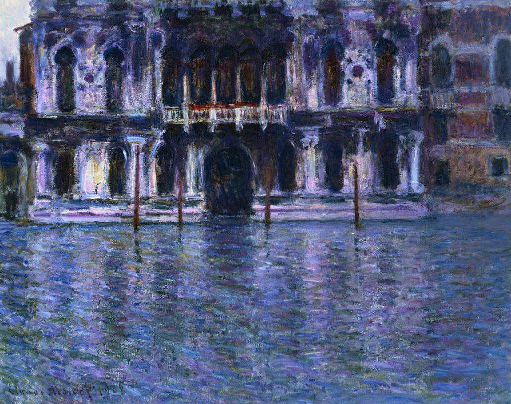 Detail of Contarini Palace by Claude Monet