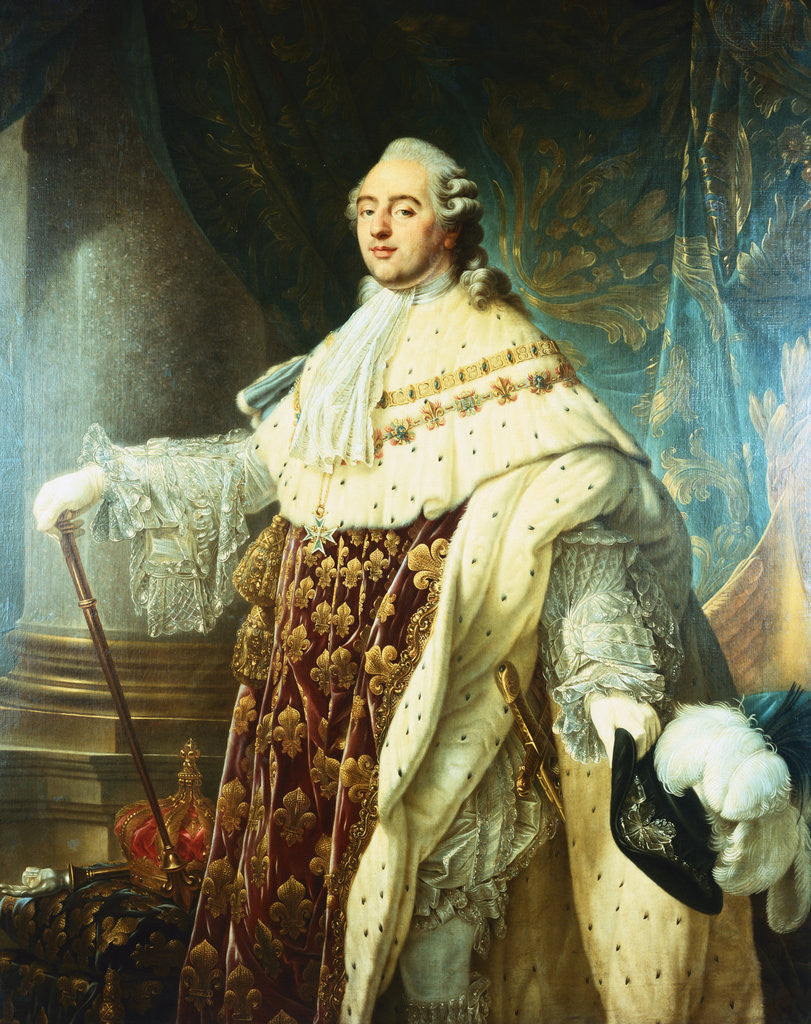 Detail of Portrait of Louis XVI by Antoine-Francois Callet