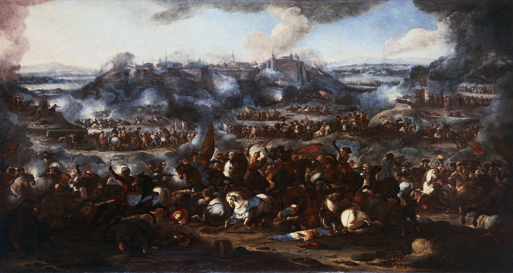 Detail of The Battle of Belgrade by Jacques Ignace Parrocel