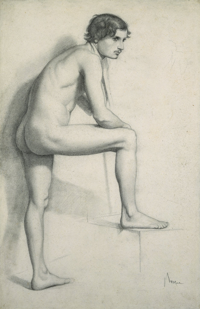 Detail of Nude Study by Edgar Degas