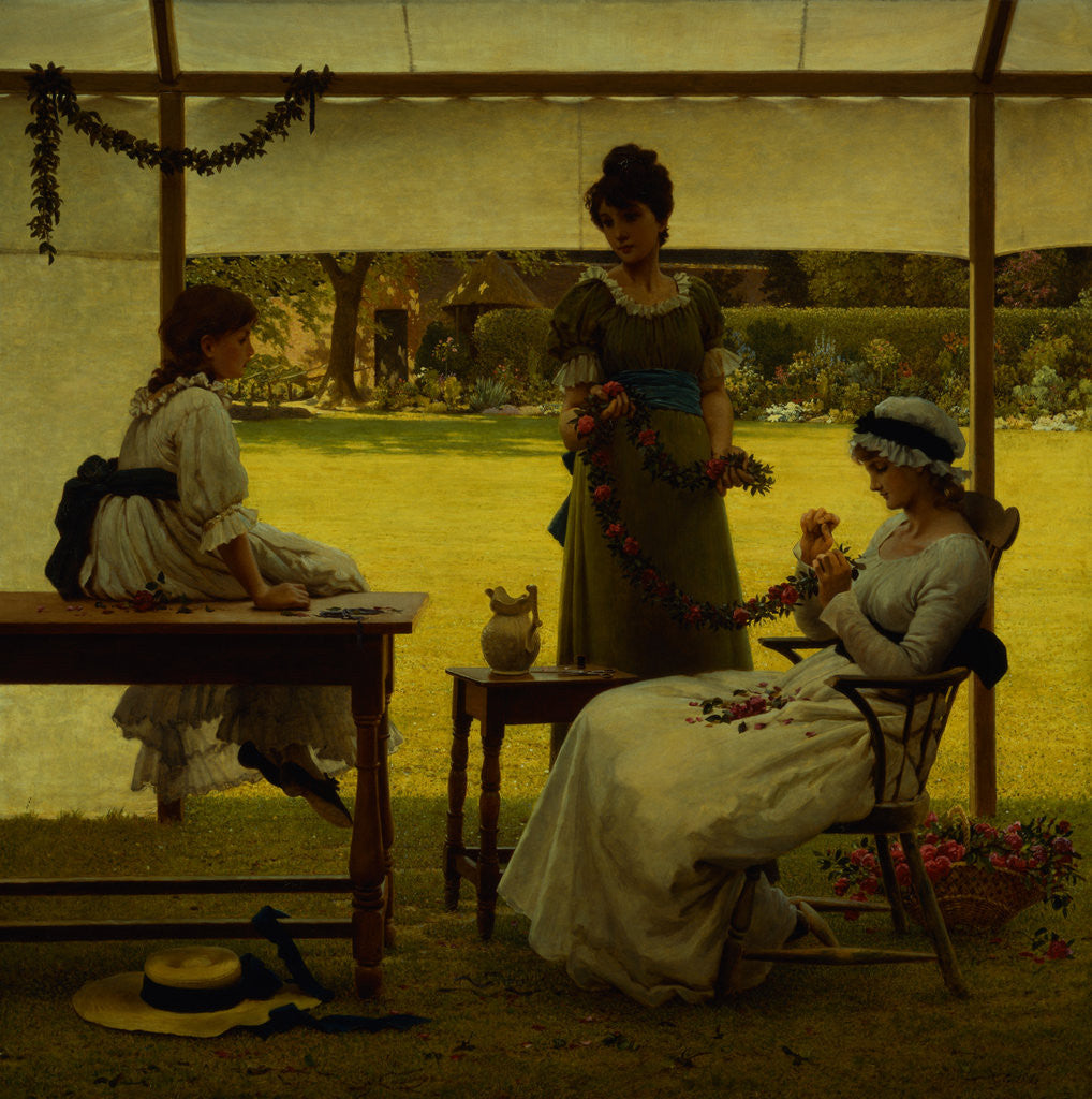 Detail of The Garland by George Dunlop Leslie