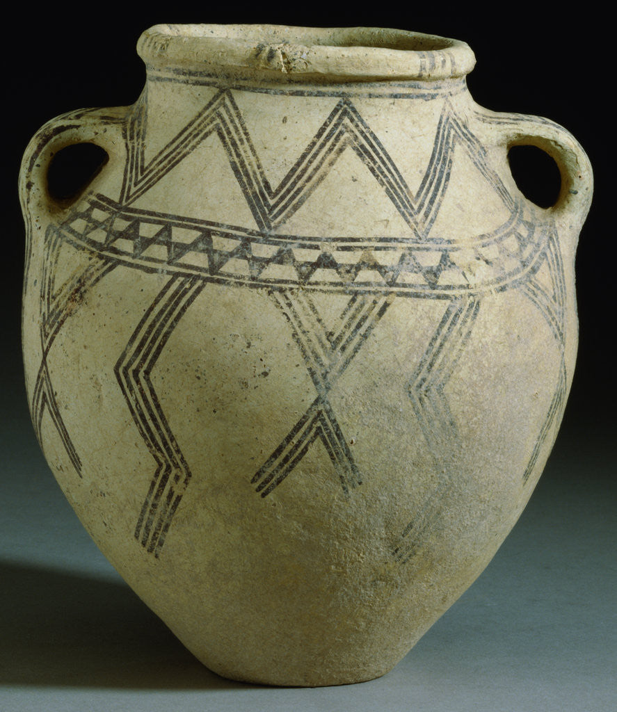 Detail of Iranian Pottery Vase Circa 2000 B.C. by Corbis