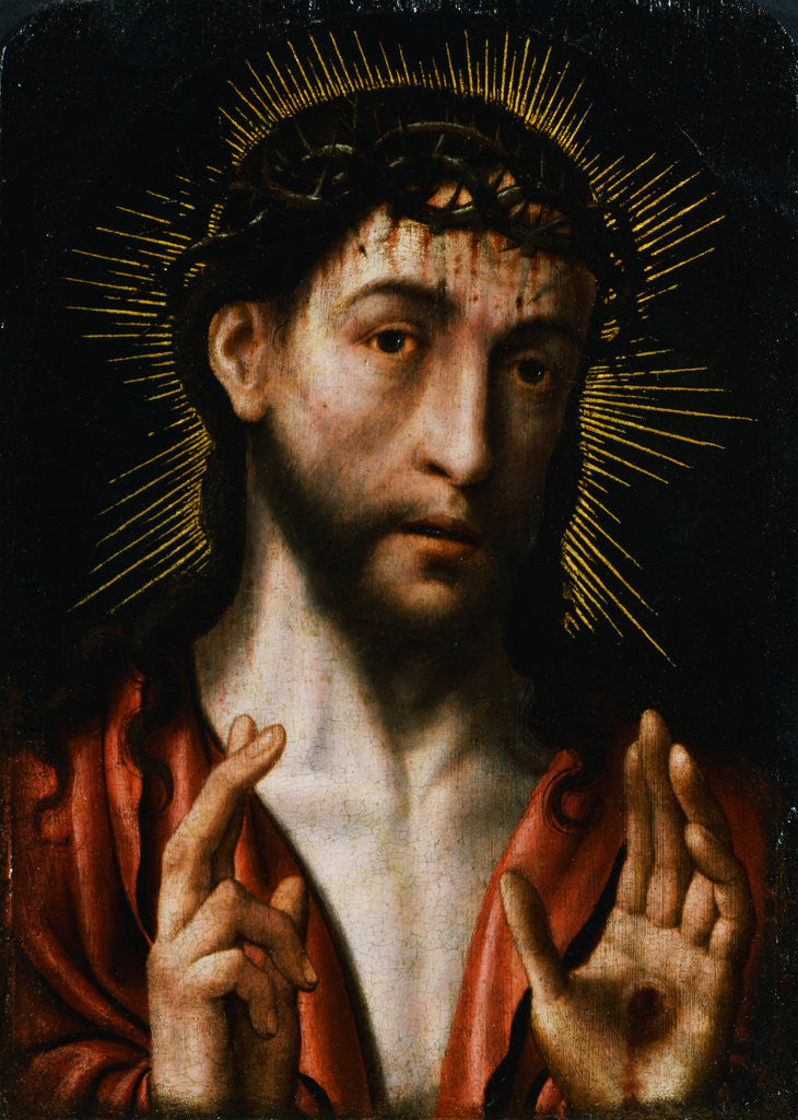 Detail of Christ as the Man of Sorrows by Pietro Hispano