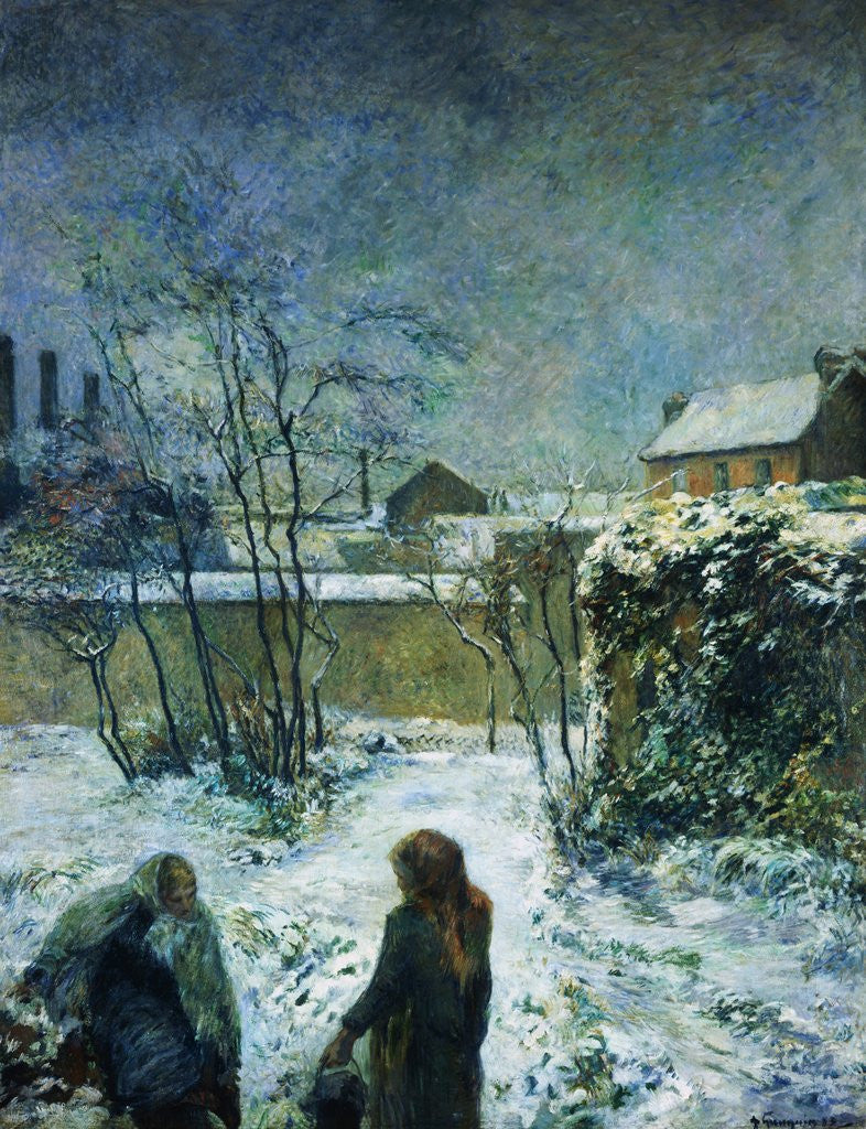 Detail of Snow, Carcel Street by Paul Gauguin