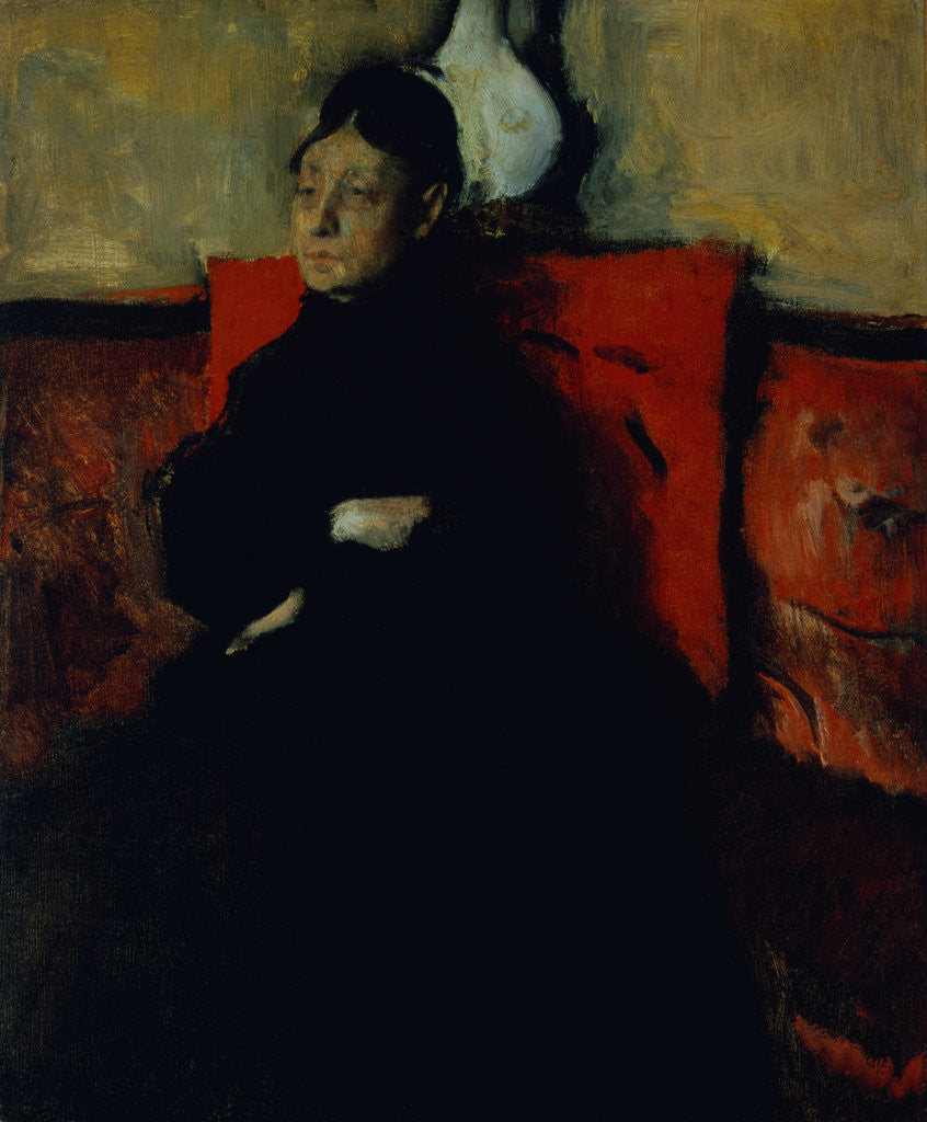 Detail of Duchess of Montejasi-Cicerale by Edgar Degas