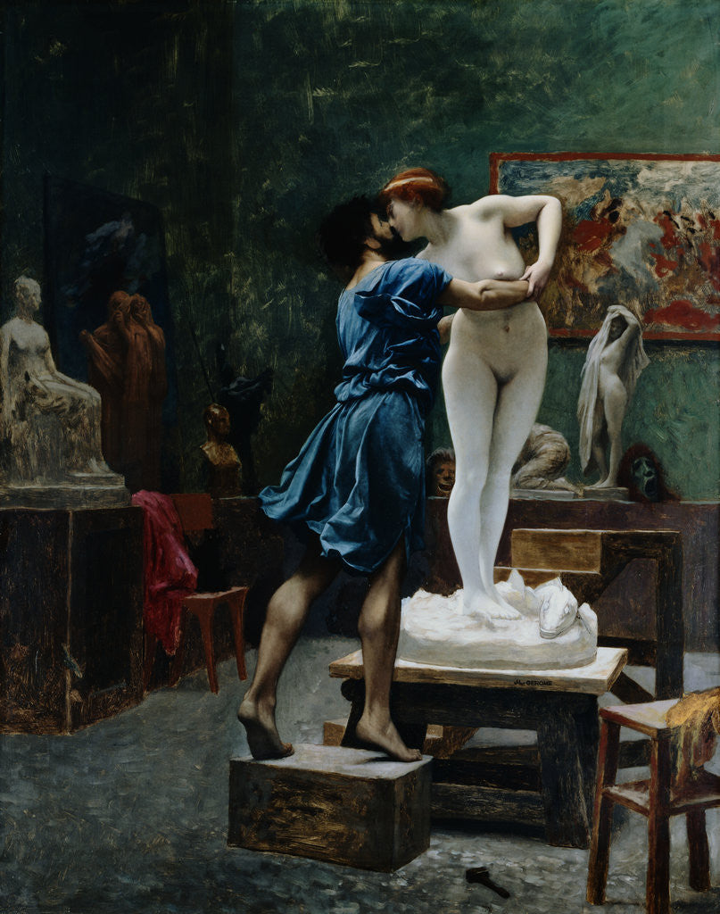 Detail of Pygmalion and Galatea by Jean-Leon Gerome