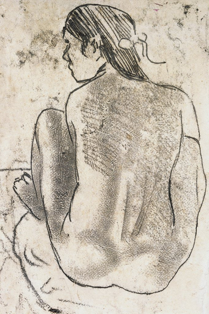 Detail of Tahitian Nude with Seated Back by Paul Gauguin