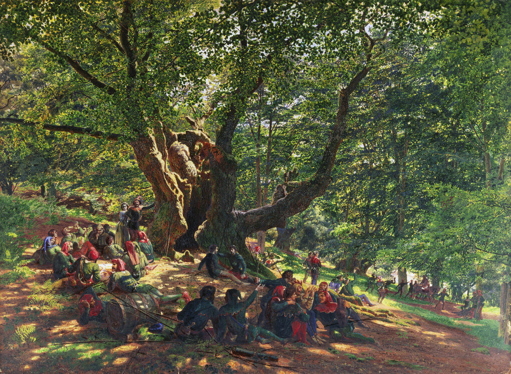 Detail of Robin Hood and His Merry Men in Sherwood Forest by Edmund George Warren