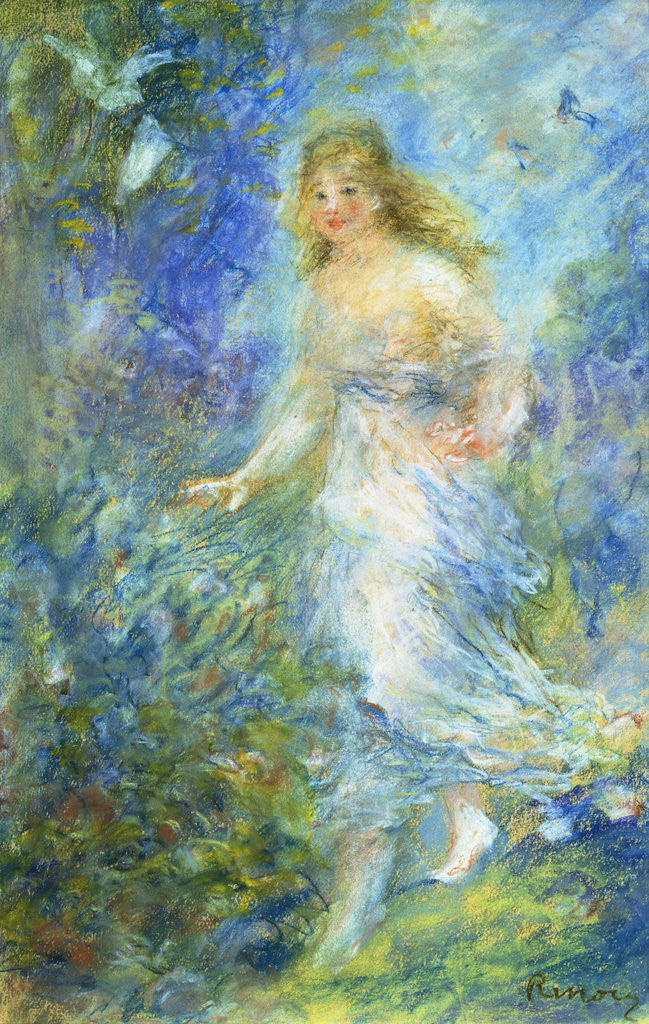 Detail of Spring by Pierre-Auguste Renoir