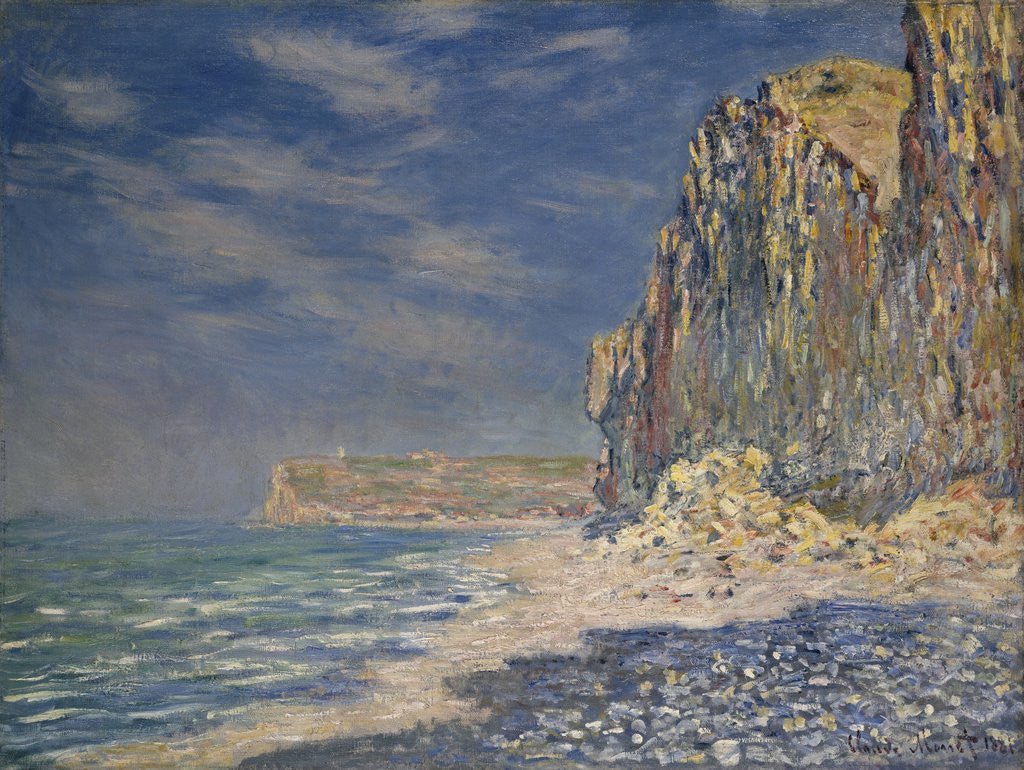 Detail of Falaise, near Fecamp by Claude Monet