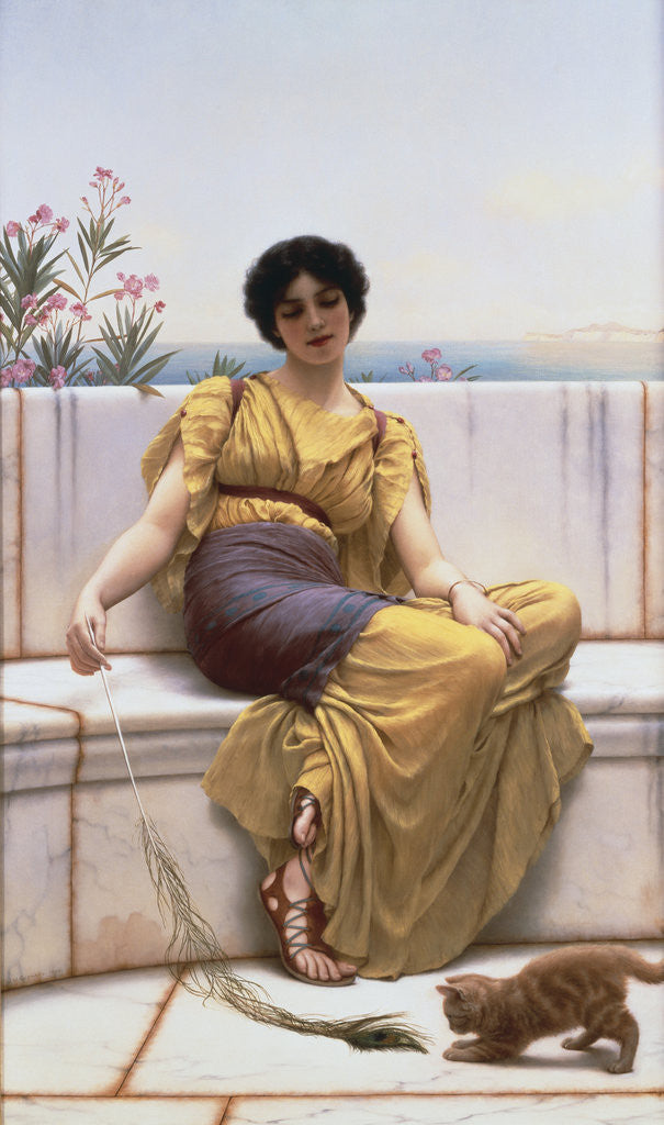 Detail of Idleness by John William Godward