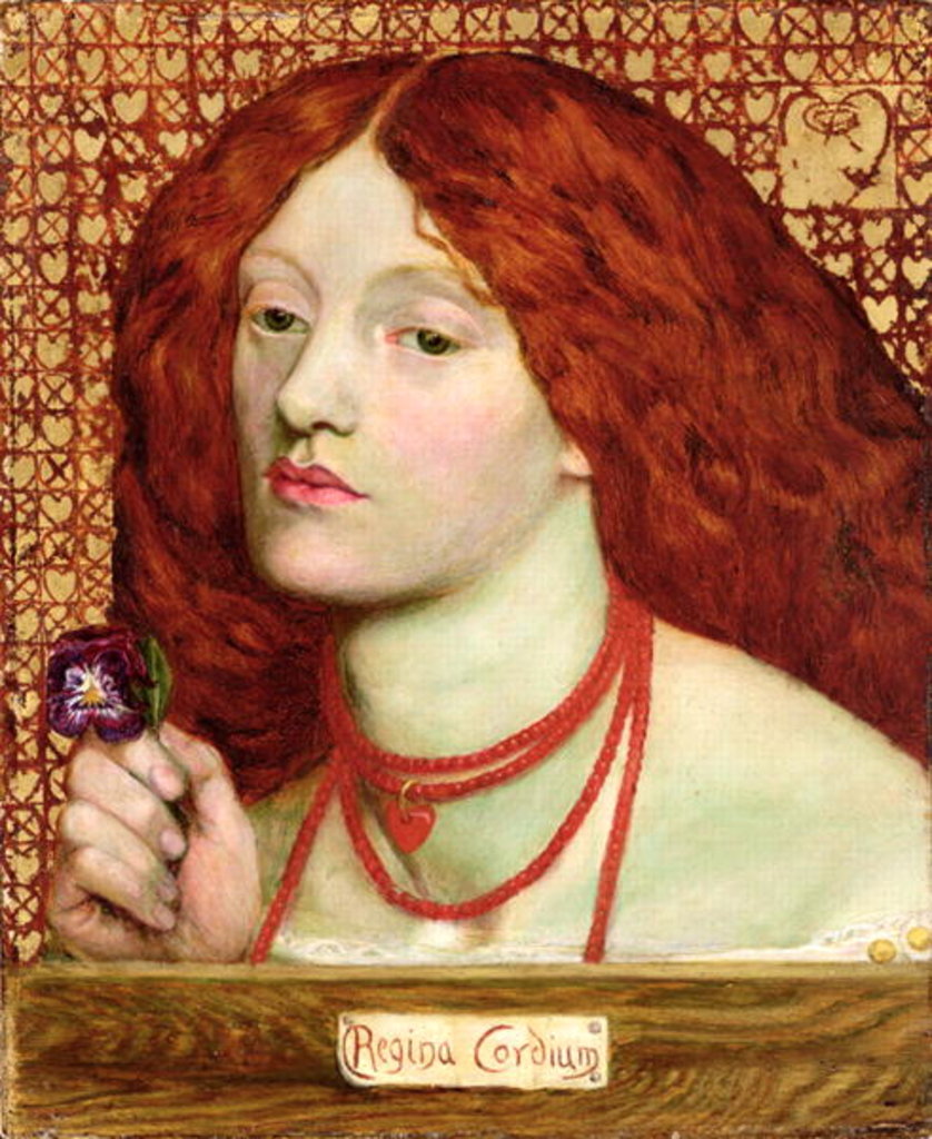 Detail of Regina Cordium, 1860 by Dante Gabriel Charles Rossetti