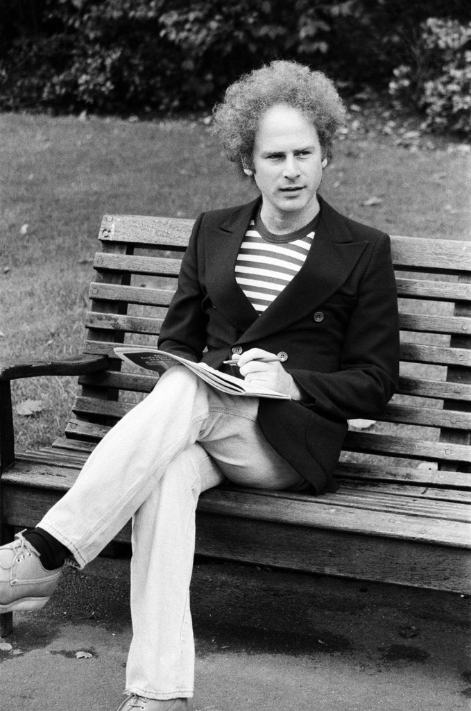 Detail of Art Garfunkel, 1975 by Eric Harlow