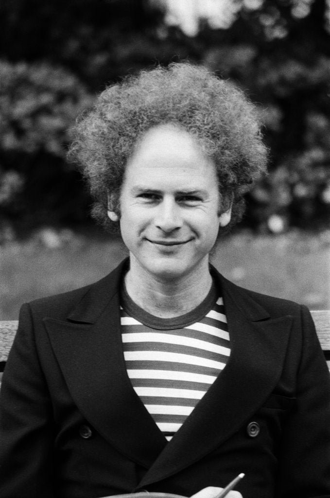 Detail of Art Garfunkel, 1975 by Eric Harlow