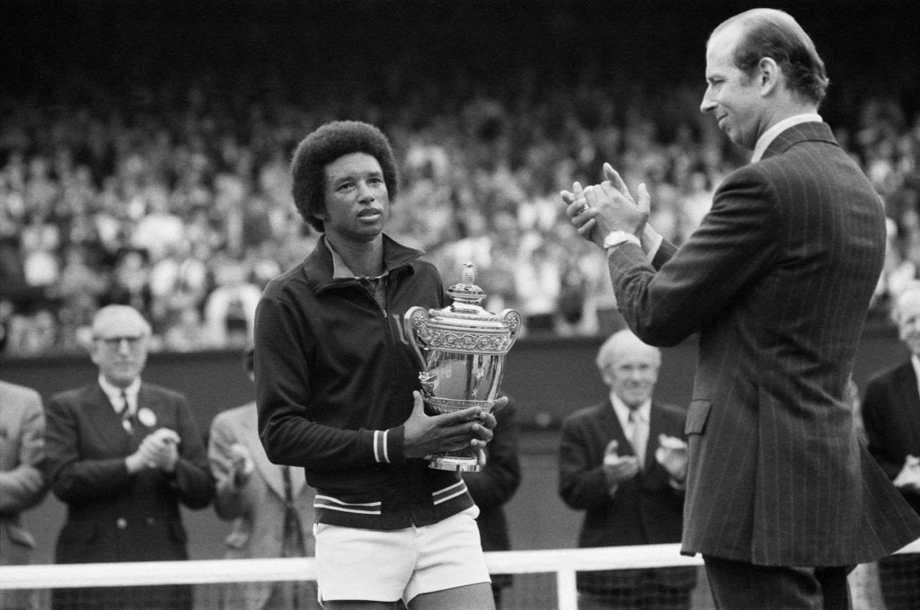 Detail of Arthur Ashe Wimbledon 1975 by Staff