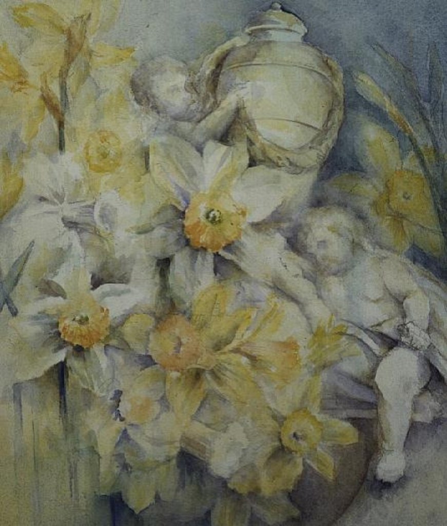 Detail of Stourhead Daffodils by Karen Armitage