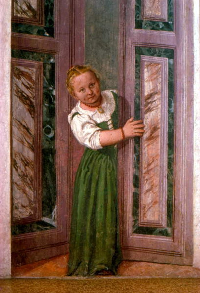 Detail of Child at the Door, from the Sala a Crociera, c.1561 by (1528-88) Veronese