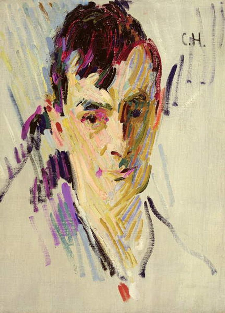 Detail of Portrait of the Painter Otto Mueller, c.1914 by Curt Herrmann