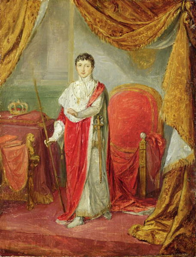 Detail of Portrait of King Jerome in Royal Regalia by Sebastian Weygandt