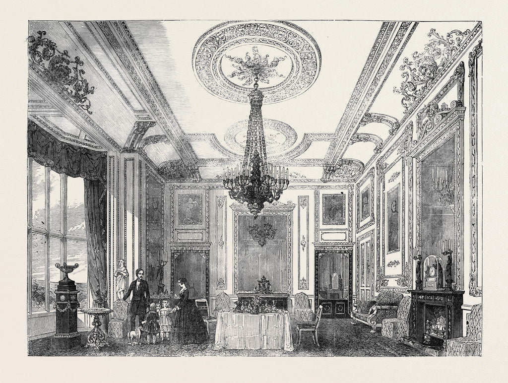 Detail of The White Drawing Room, Windsor Castle by Anonymous
