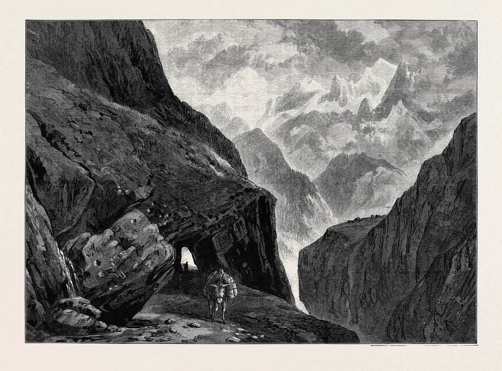 Detail of The Pass of St. Gothard from Turner's Liber Studiorum 1880 by Anonymous