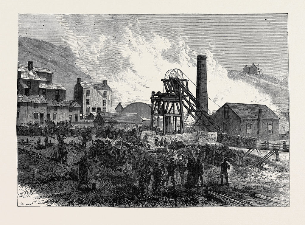 Detail of Dinas Colliery Rhondda Valley South Wales the Scene of the Late Disaster 1879 by Anonymous