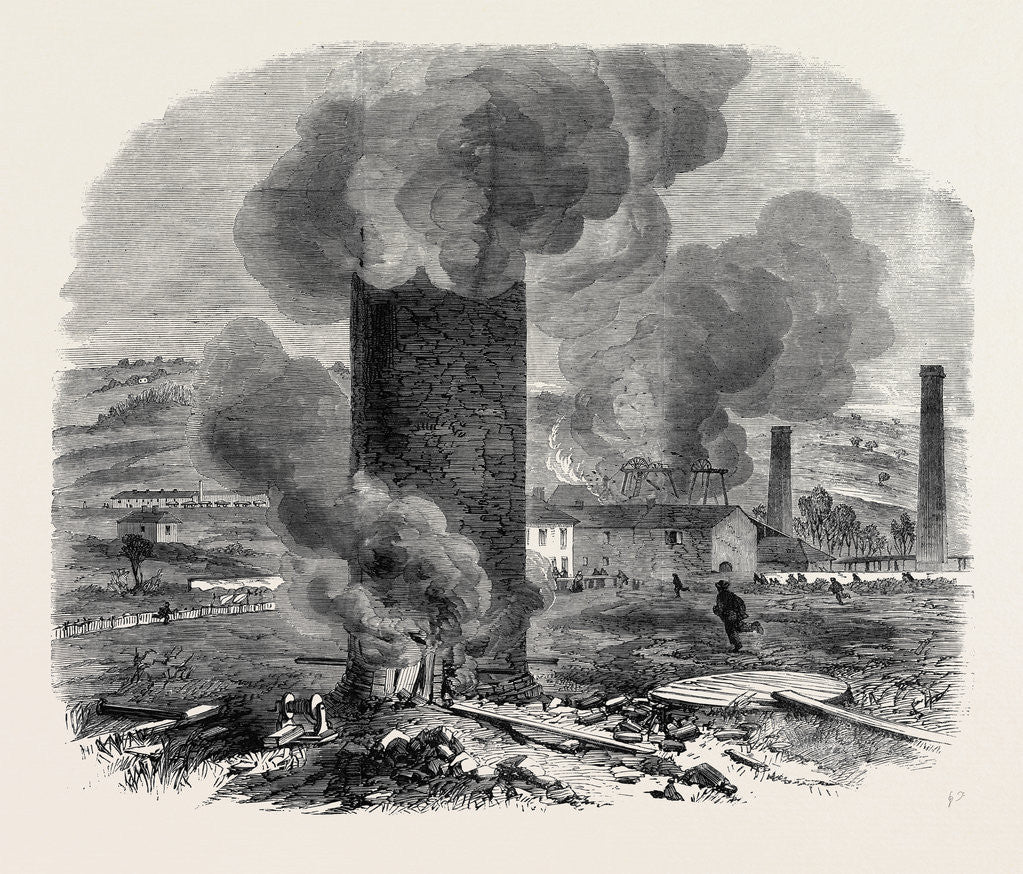 Detail of The Explosion at Edmund's Main Colliery Barnsley 1862 by Anonymous