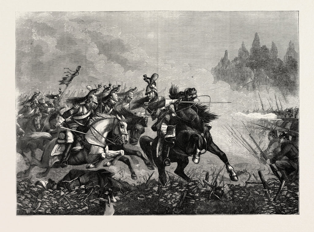 Detail of Charge of French Cuirassiers by Anonymous