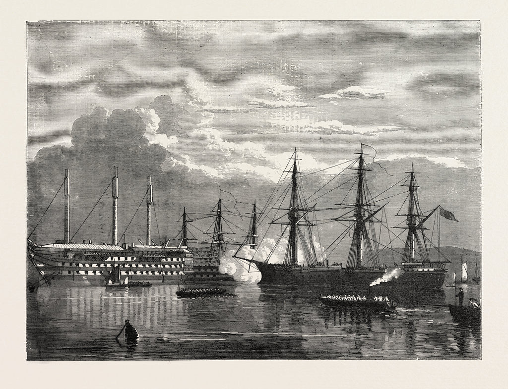 Detail of The Old Style and the New Style of Ship, 1870 by Anonymous