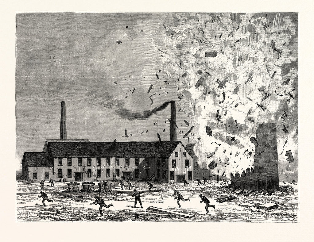 Detail of Nova Scotia: Fatal Explosion at the Foord Pit, Albion Mines, Stellarton, Canada by Anonymous