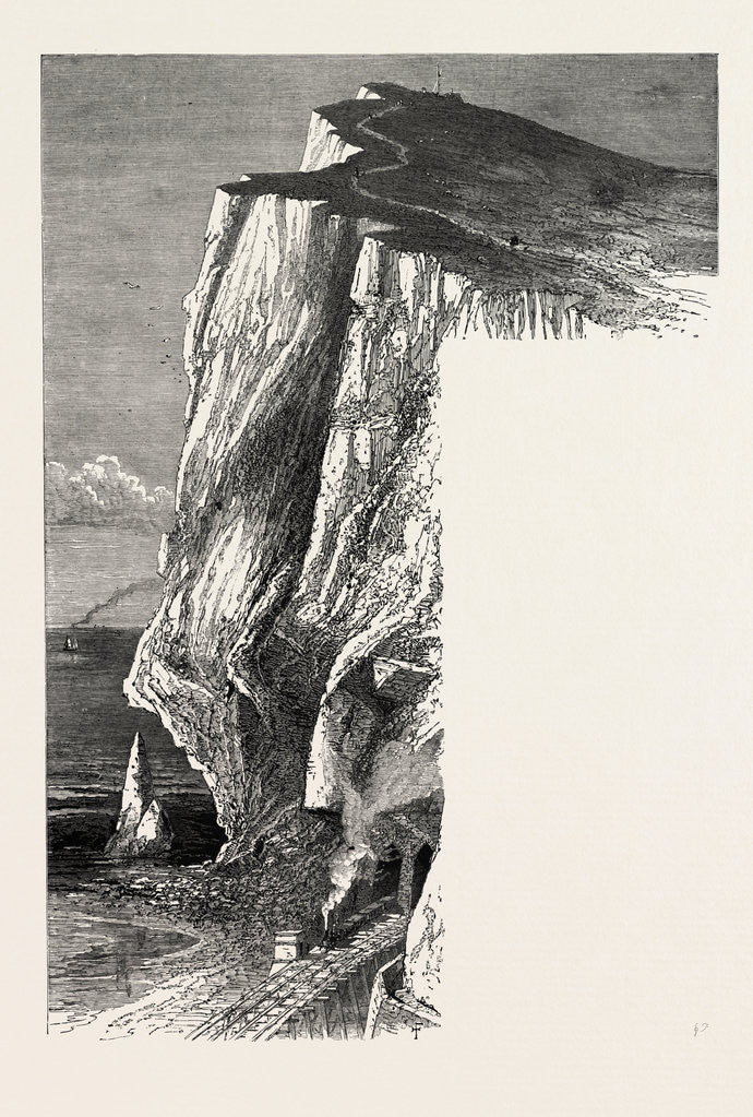 Detail of Shakespeare's Cliff, the South Coast by Anonymous