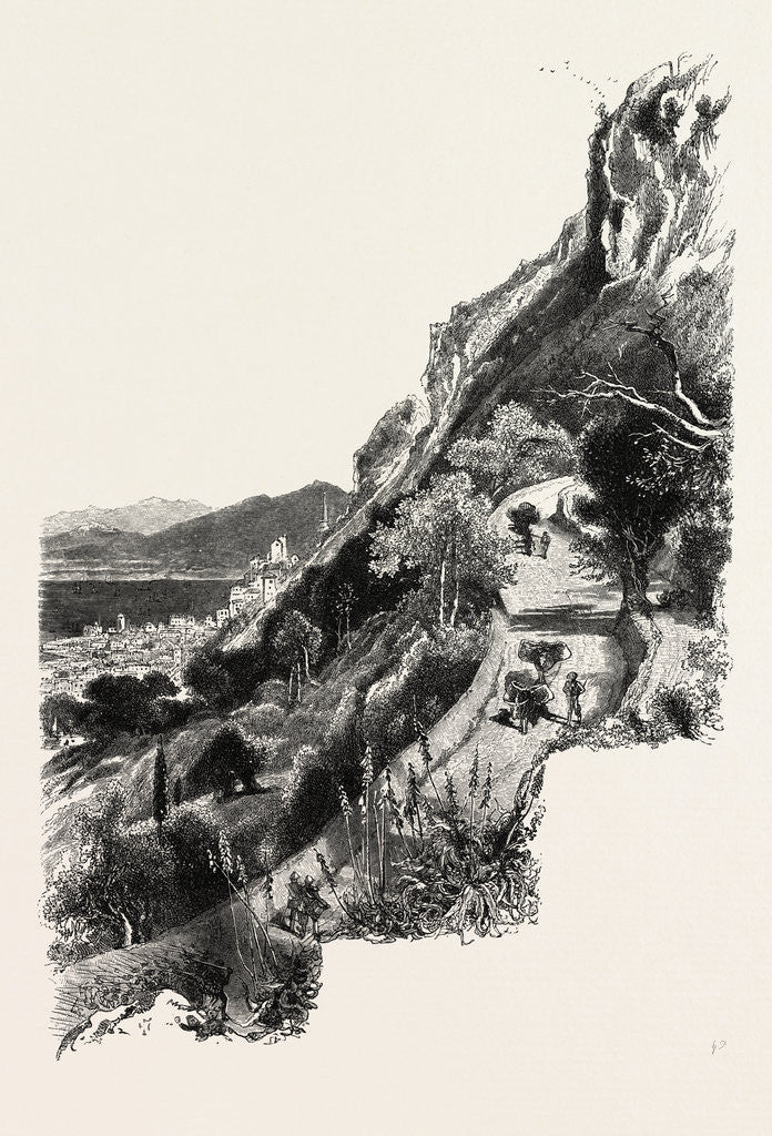 Detail of Windmill Hill Road, Gibraltar and Ronda by Anonymous