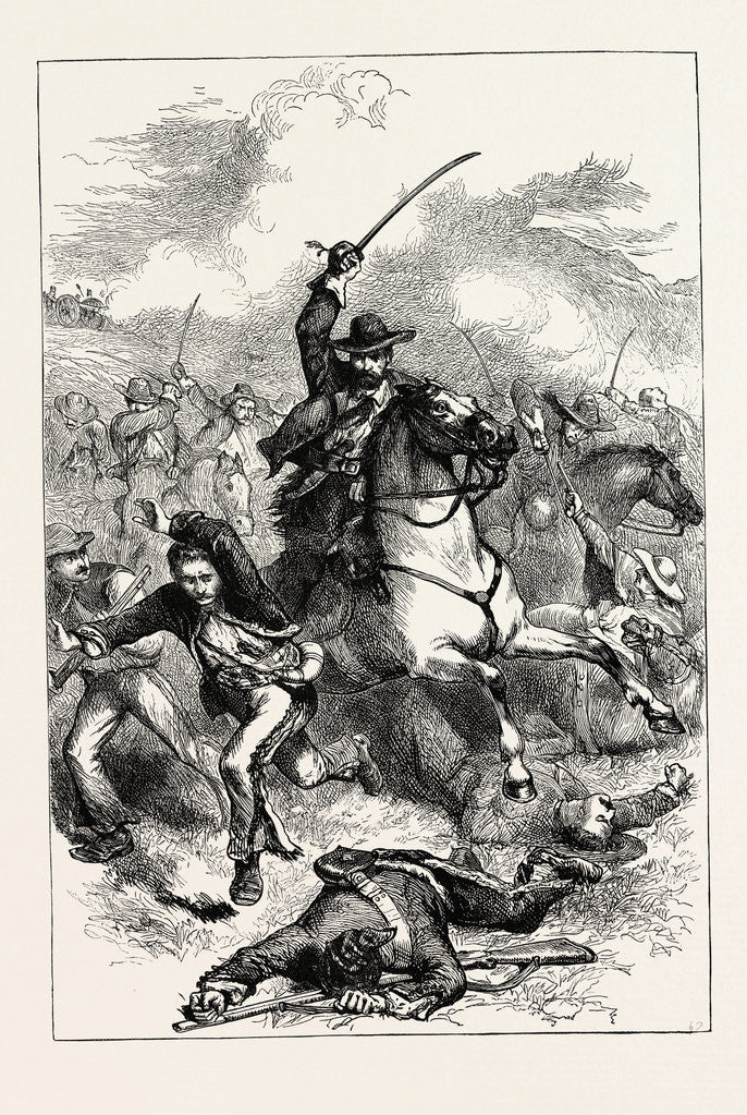 Detail of The Battle of Buena Vista by Anonymous