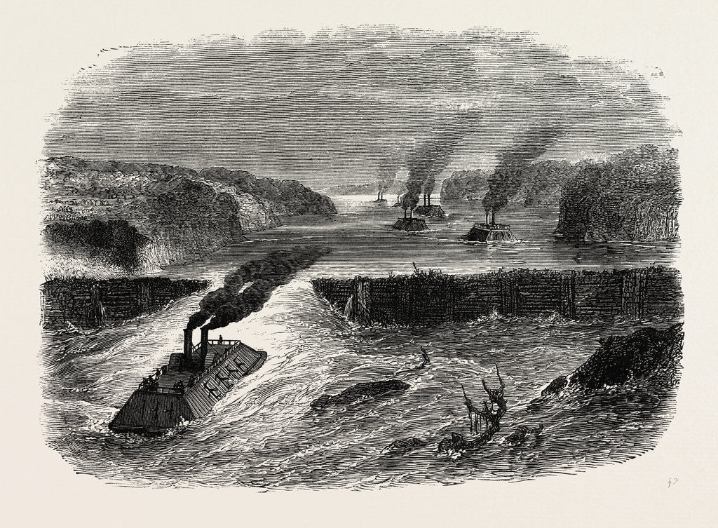 Detail of Bailey's Dam on the Red River, American Civil War by Anonymous