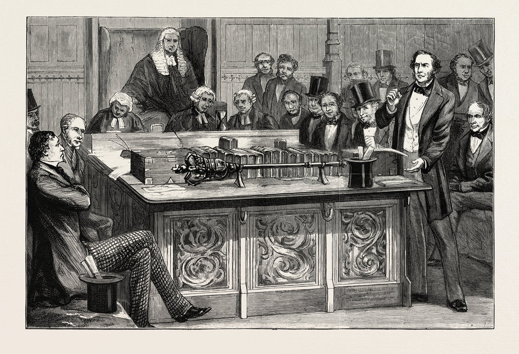 Detail of Mr. Gladstone Attacking Mr. Disraeli's First Budget in the House of Commons, 1852 by Anonymous