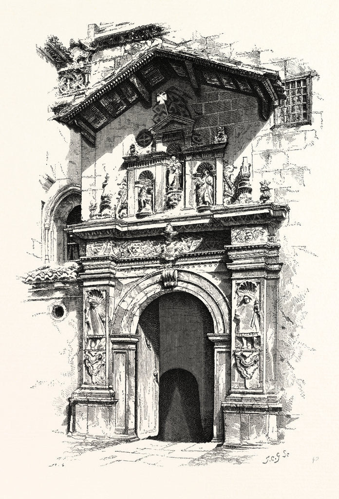 Detail of Entrance to the Tomb of Ferdinand and Isabella by Anonymous