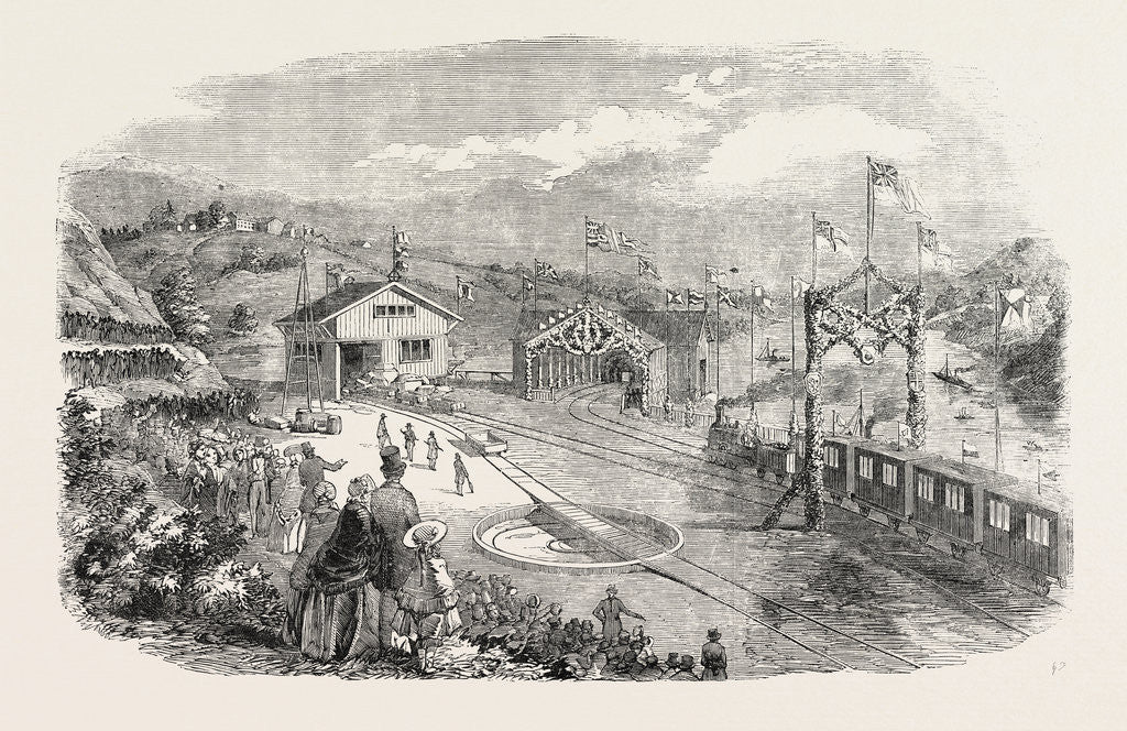 Detail of The Norwegian Trunk Railway: Eidsvold Station 1854 by Anonymous