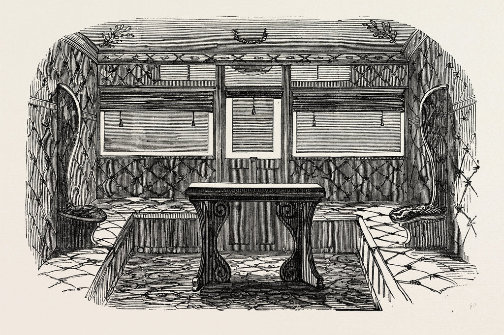 Detail of Interior of Compartment of First-Class Carriage, 1847 by Anonymous