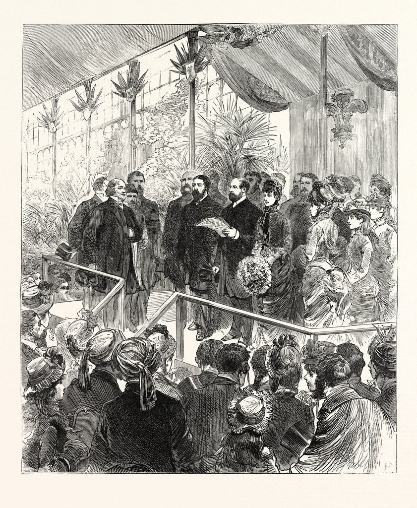 Detail of Opening of the International Inventions Exhibition at South Kensington by the Prince of Wales, London, 1885 by Anonymous