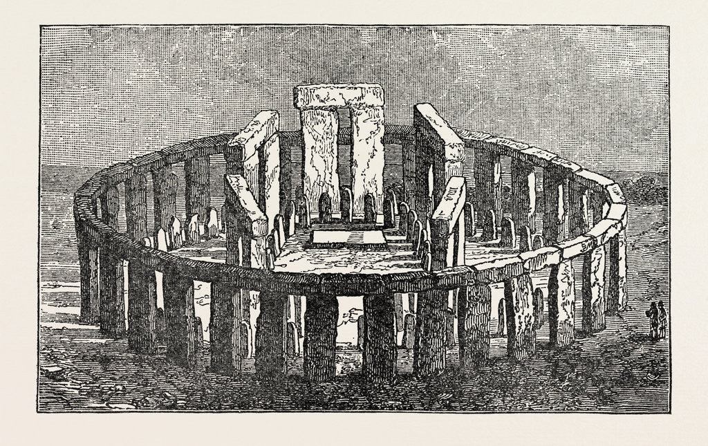 Detail of Stonehenge (Restored). by Anonymous