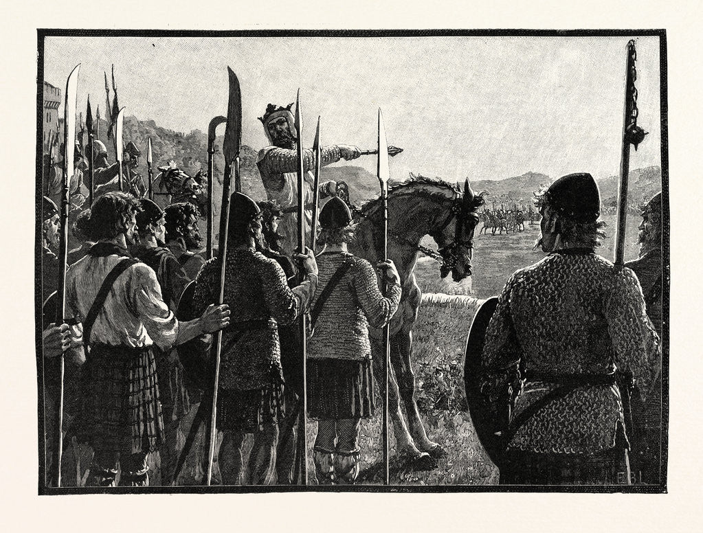 Detail of Bannockburn: Bruce Reviewing His Troops Before the Battle by Anonymous