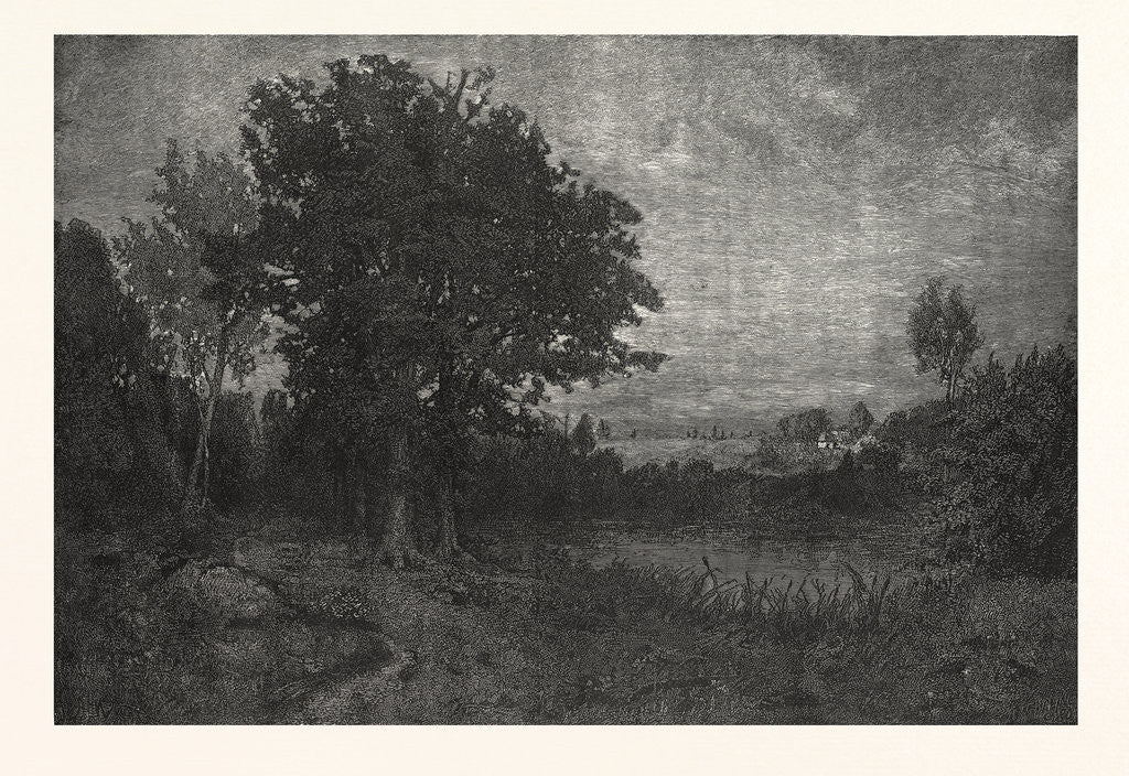 Detail of New England Landscape. By H. Wyant, Engraving by Anonymous